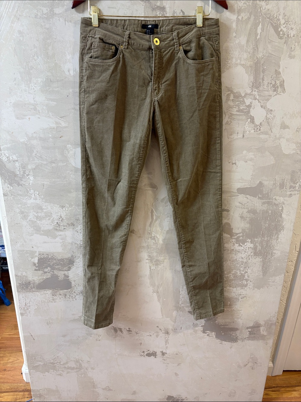 H&M Olive Green Skinny Women's Pants